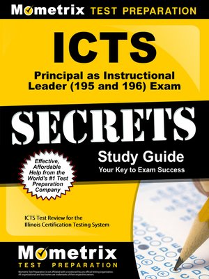 cover image of ICTS Principal as Instructional Leader (195 and 196) Exam Secrets Study Guide